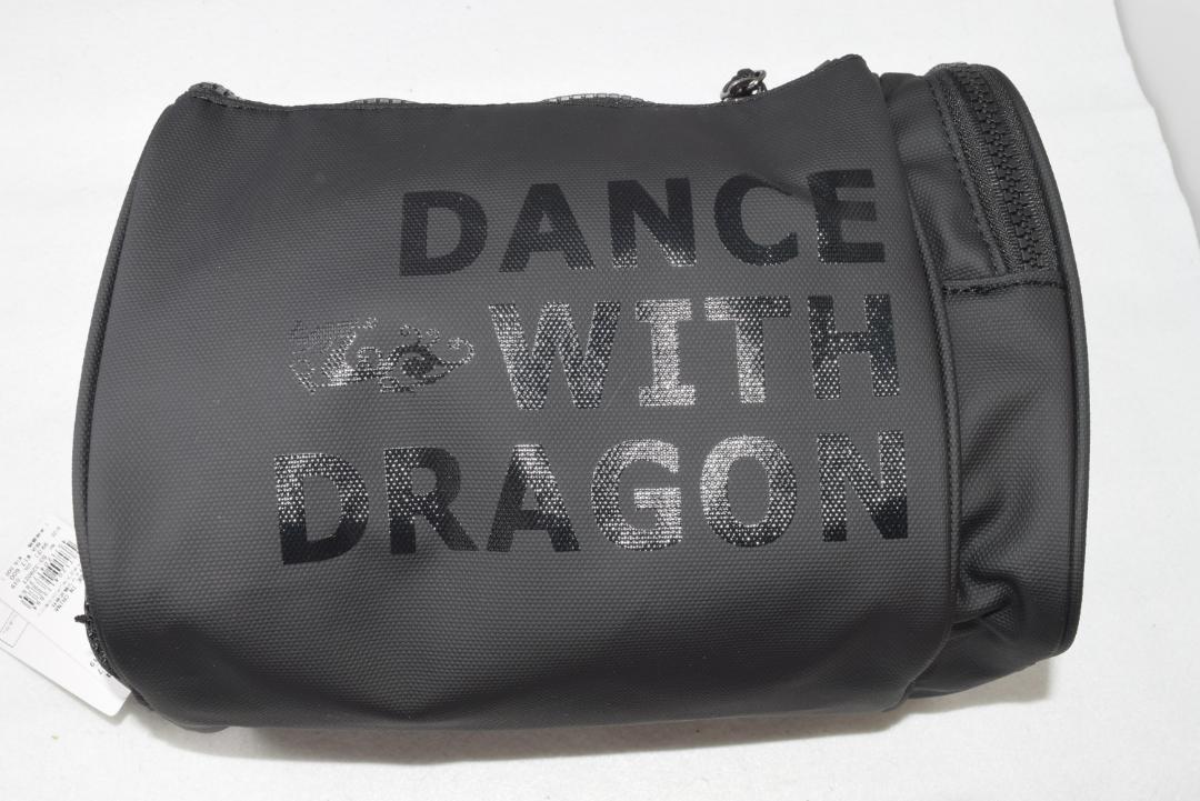 新品☆ダンスウィズドラゴン コーティング ナイロン ポーチ☆カートバック☆黒