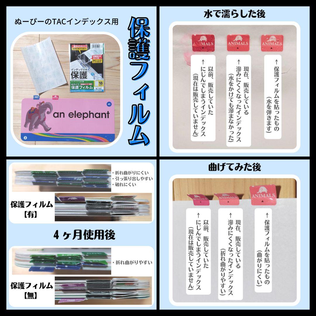 インデックスセット 保護フィルム カラフルカテゴリ dwe tac