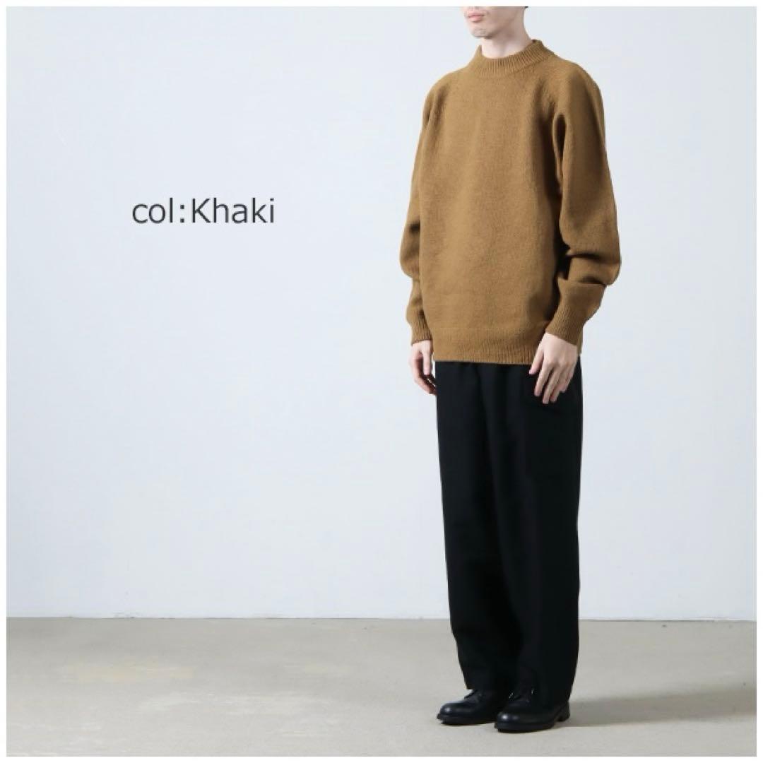 crepusculeクレプスキュール ホールガーメントモックネックプルオーバー