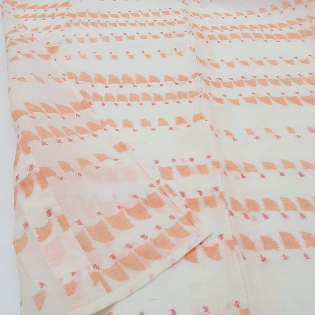 美品 麻 洗える夏着物 絣“変わらない最高の心地よさ”小千谷縮 G-53 美品 麻 洗える夏着物 絣“変わらない最高の心地よさ”小千谷縮 G