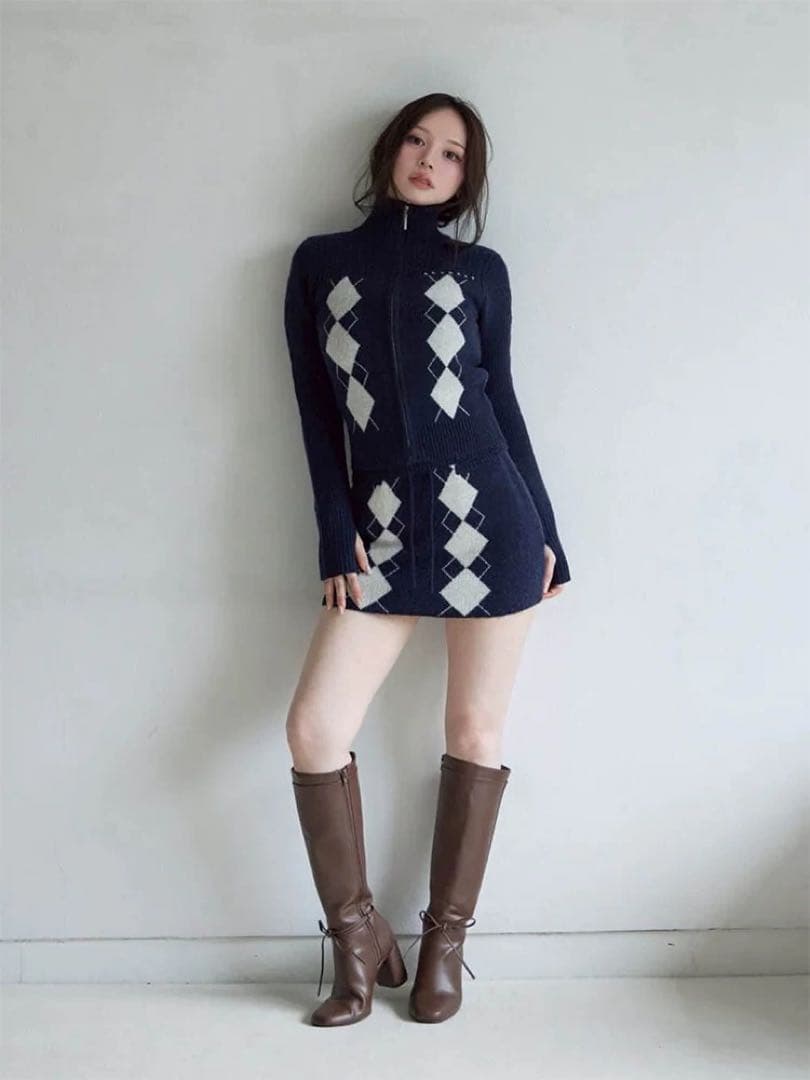 andmary Argyle knit set up andmary Argyle knit set up