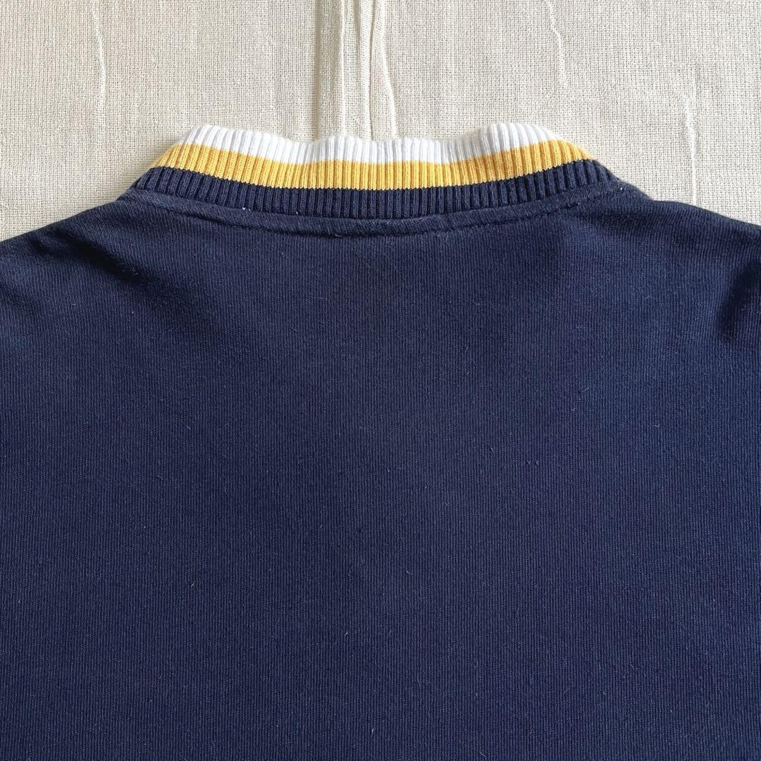 90s　CANTERBURY　メッシュ切り替えスウェット　デカロゴ　トリコロール