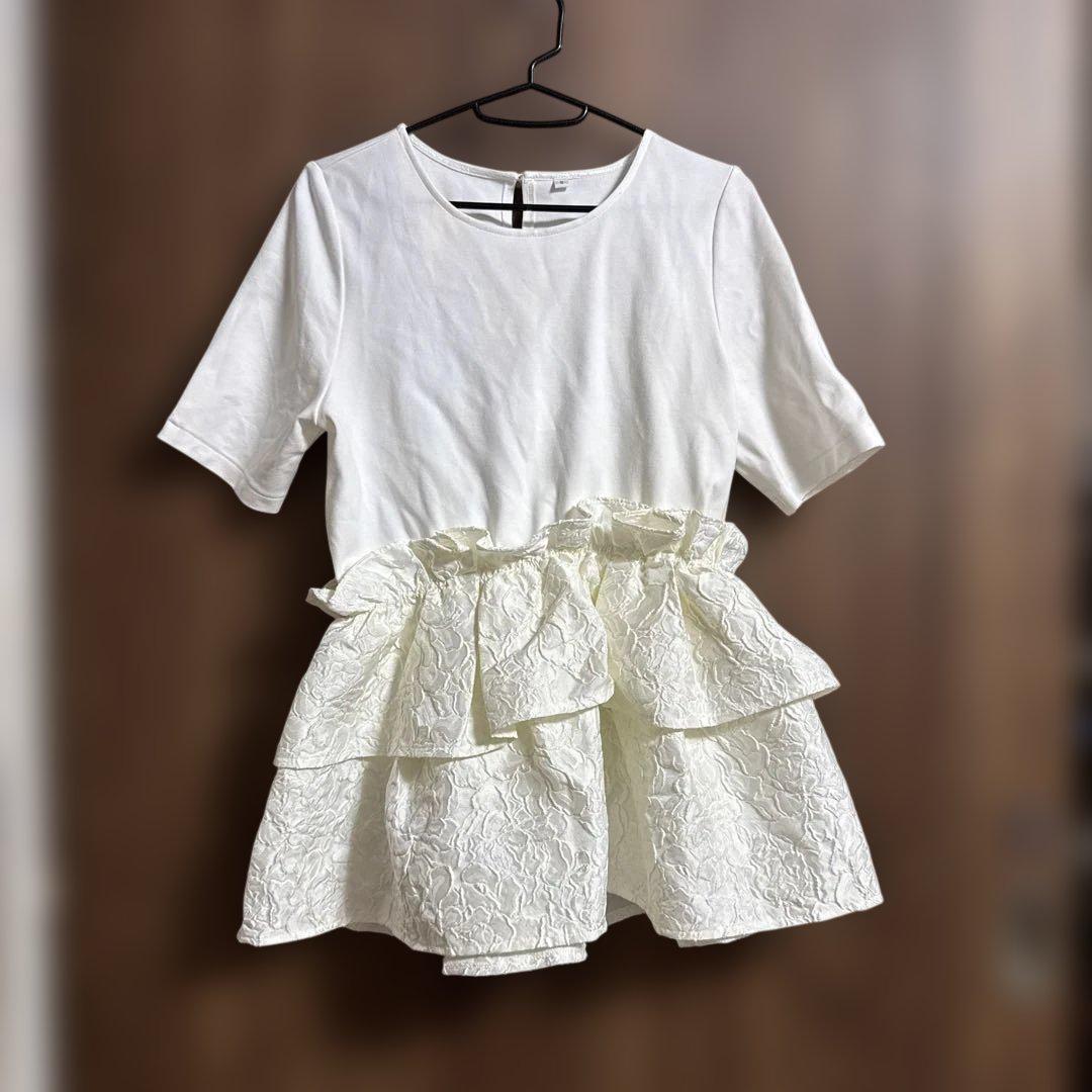 レイヤードカットチュニック（Tシャツ/カットソー）｜JUSGLITTY