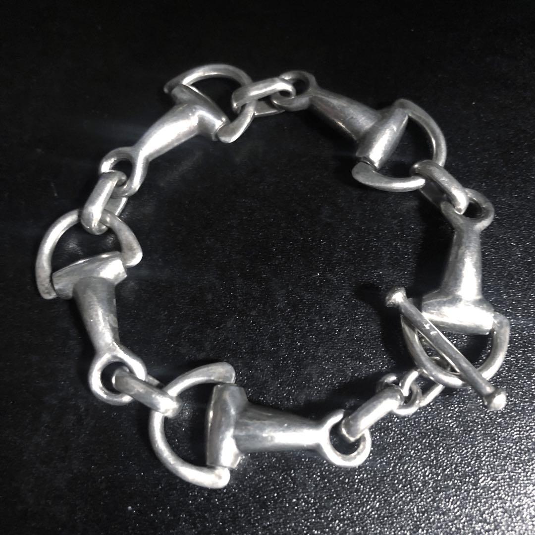 アクセサリー Vintage Silver Horse Bit Bracelet 925