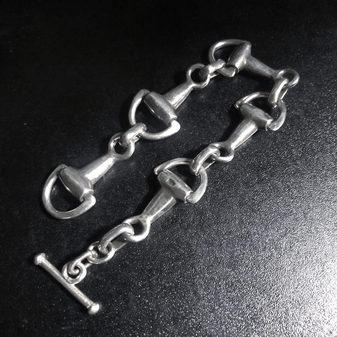 アクセサリー Vintage Silver Horse Bit Bracelet 925