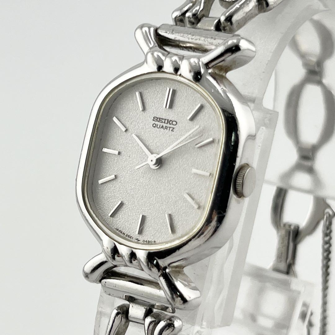 【稼働】SEIKO クオーツ 2621-5230 シルバー レディース時計