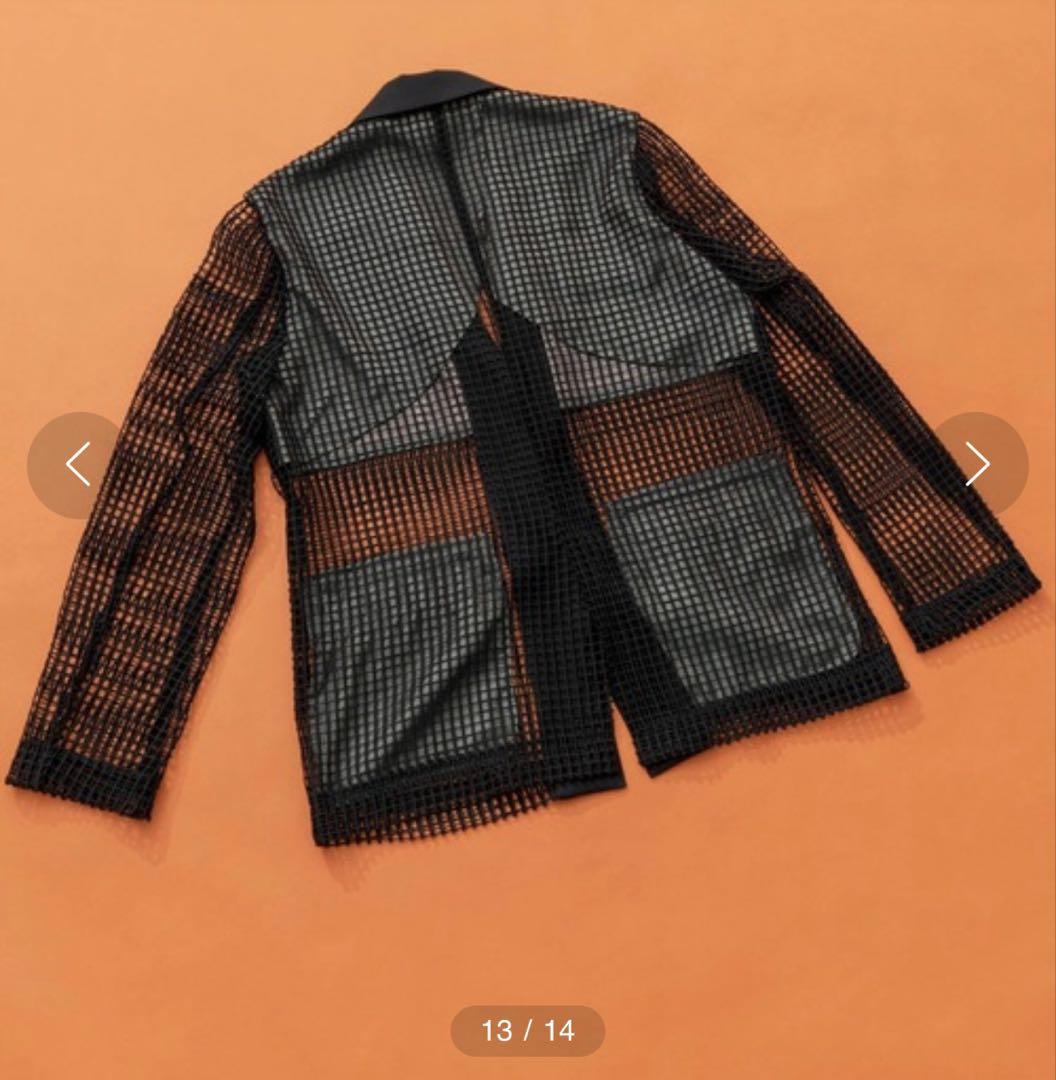【MAISON SPECIAL】スクエアメッシュレース セットアップ MAISON SPECIAL スクエアメッシュレースジャケット