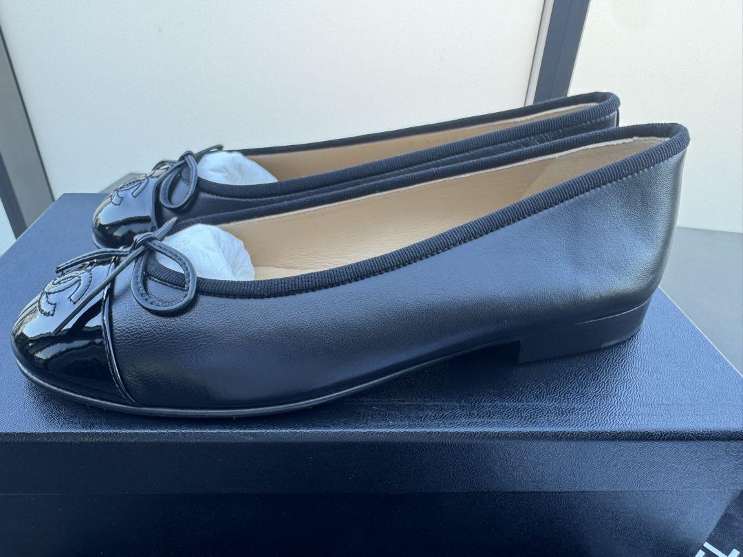 Romantic 様【新品】CHANEL フラットシューズ ブラック35.5