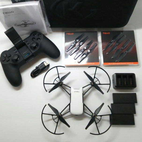 ドローン DJI Tello コントローラーセット（予備パーツ付き