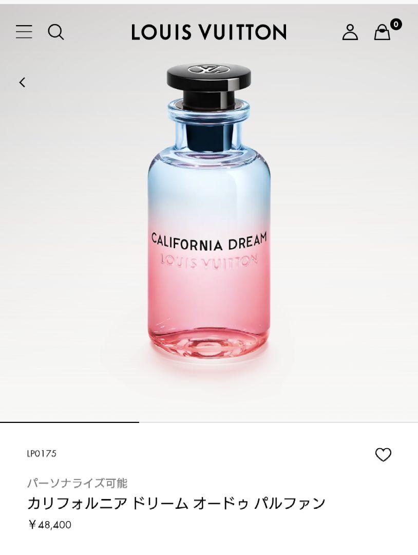 新品未使用　CALIFORNIA DREAM LOUIS VUITTON 香水 LOUIS VUITTON ON THE BEACH 香水
