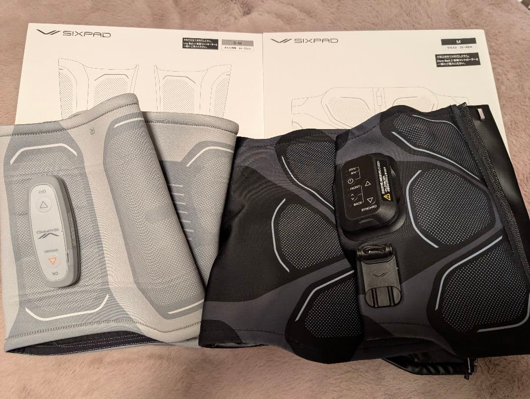 SIXPAD セット コアベルト2 Мサイズ　レッグベルト2　S-M ジェル不要