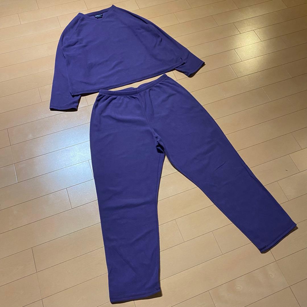 LANDS'END 紫色 90年代 フリースセットアップ