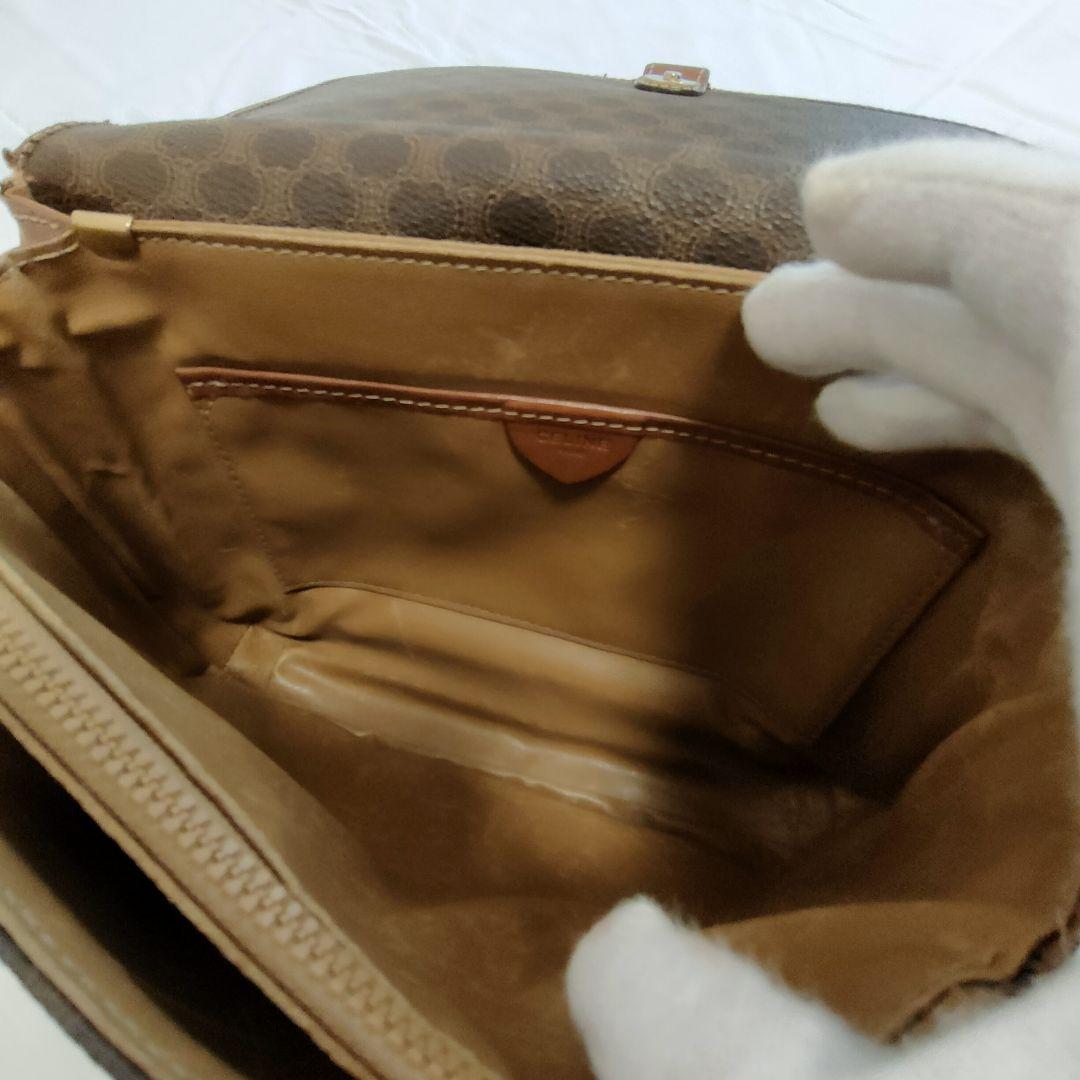 爆買いお得 美品✨CELINE マカダム柄 ショルダーバッグ pvP9n-m37871843812 オールドセリーヌ PVC 超激得100%新品