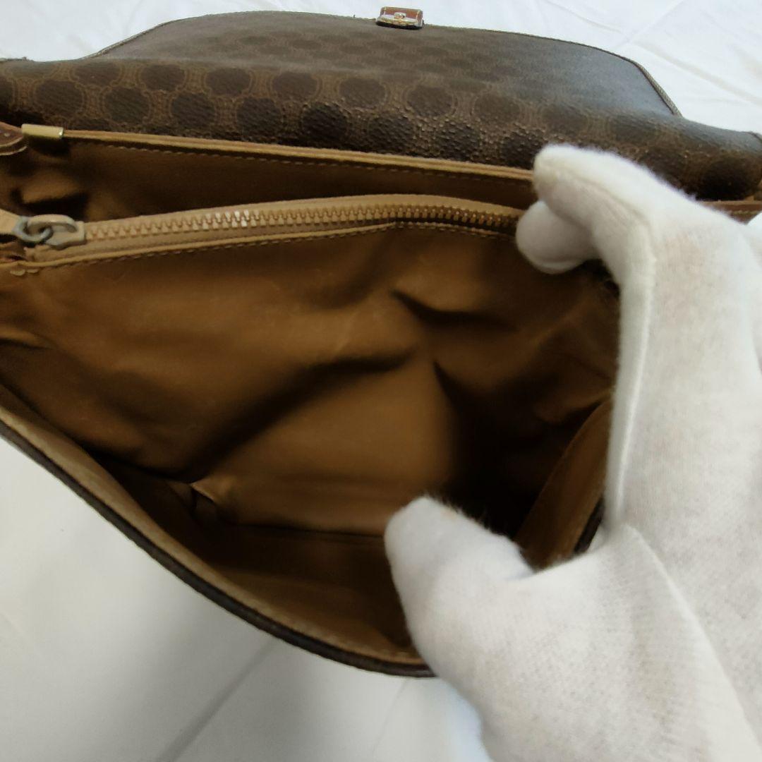 爆買いお得 美品✨CELINE マカダム柄 ショルダーバッグ pvP9n-m37871843812 オールドセリーヌ PVC 超激得100%新品