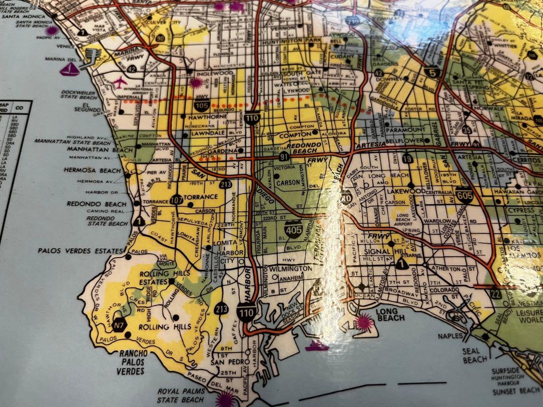 絵画 SOUTHERN CALIFORNIA ARTERIAL MAP