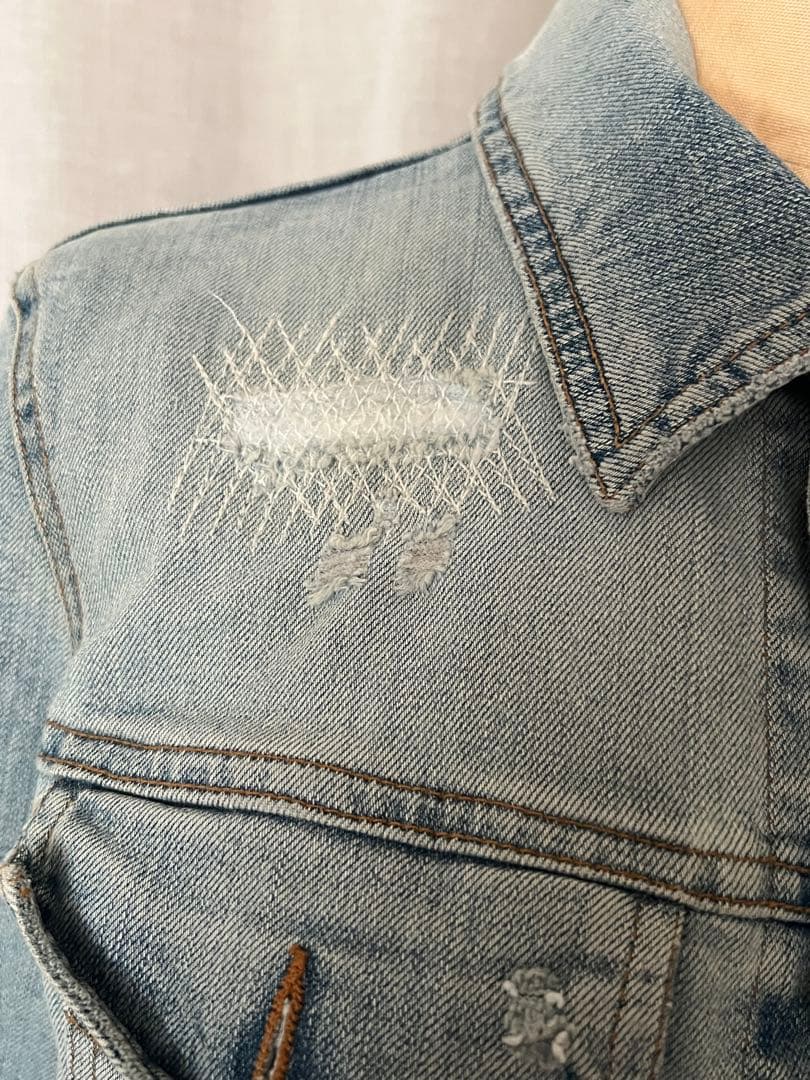 D&G DOLCE＆GABBANA　ダメージデニムジャケット S