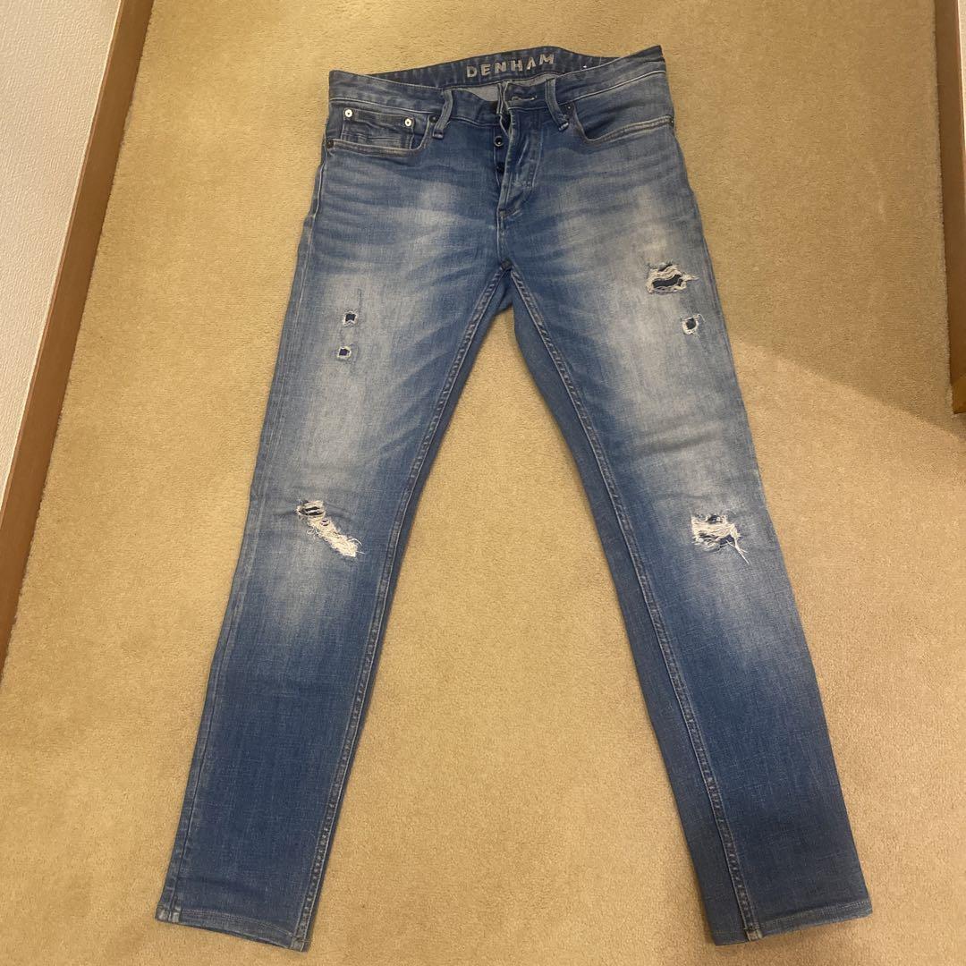 DENHAM ダメージ加工 スキニージーンズ