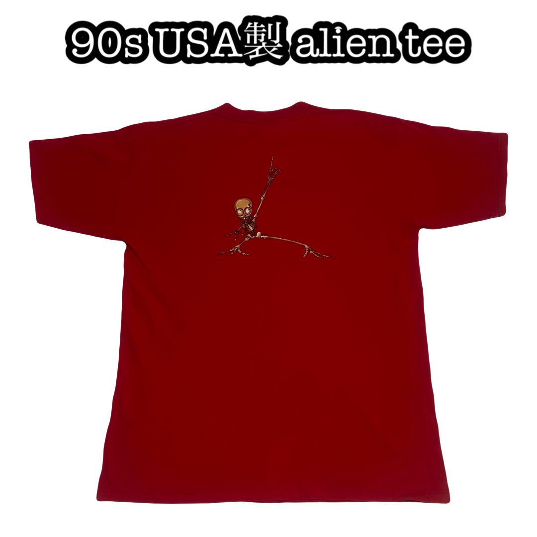 90s y2k OLD vintage USA製 alien TEE heavy