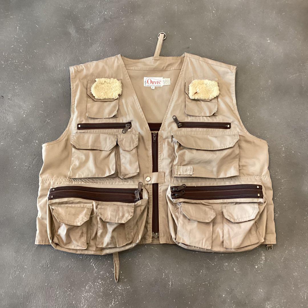 見事な 80s ORVIS オーヴィス デザイン フィッシング ベスト フライ