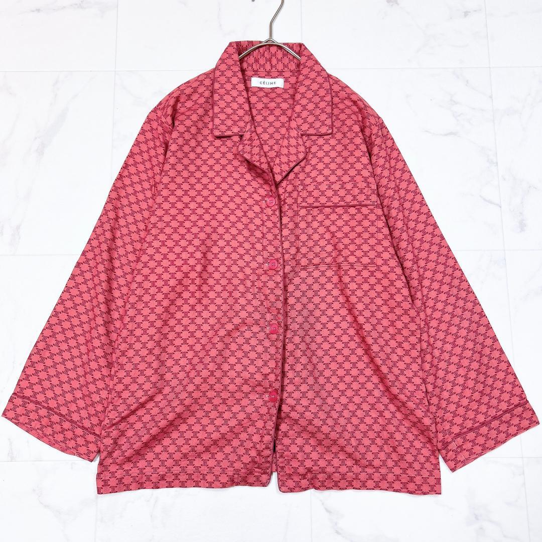 CELINE セリーヌ　ルームウェア　パジャマ　トリオンフ柄　マカダム