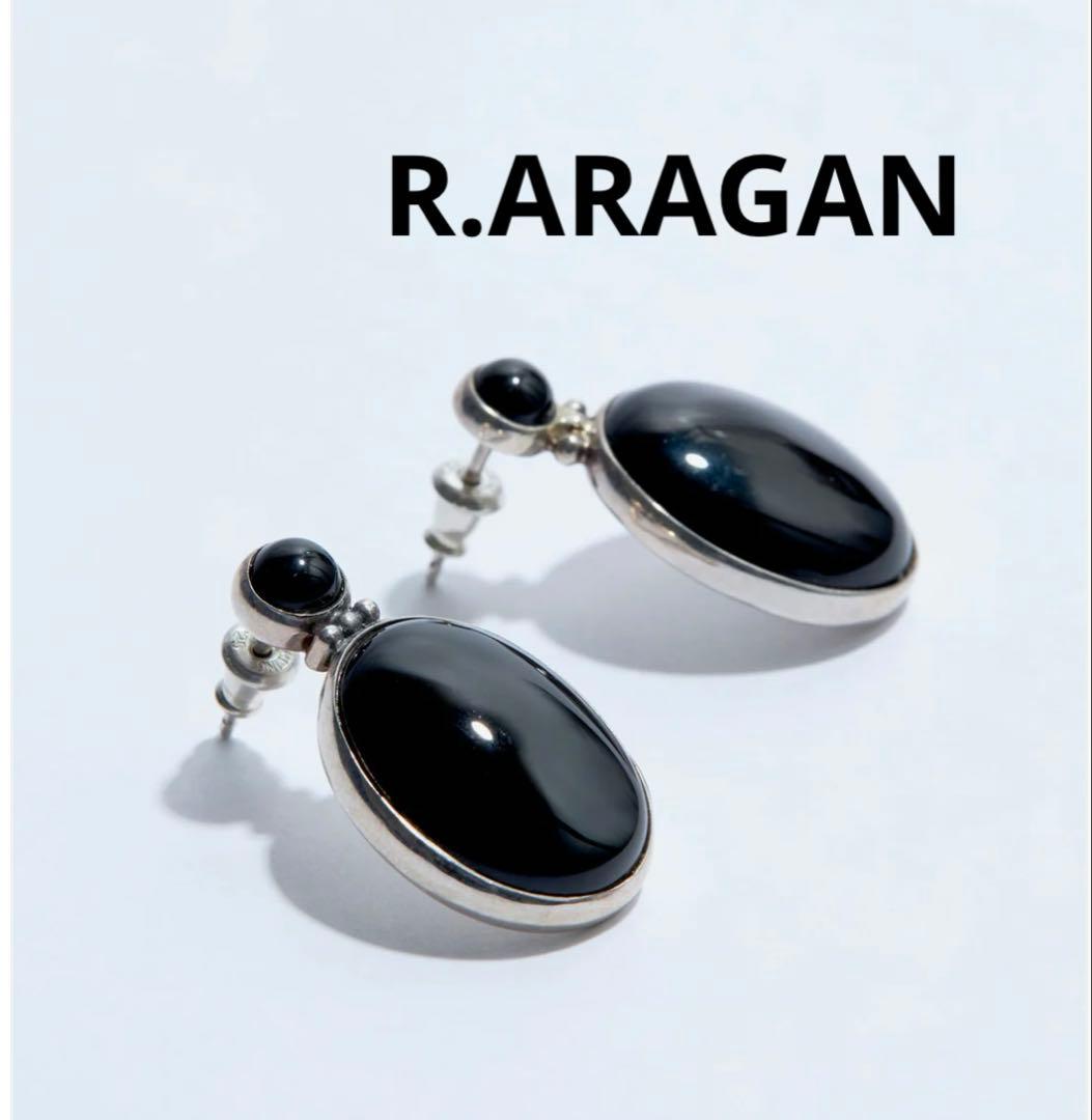 R.ARAGAN ララガン オニキス ピアス