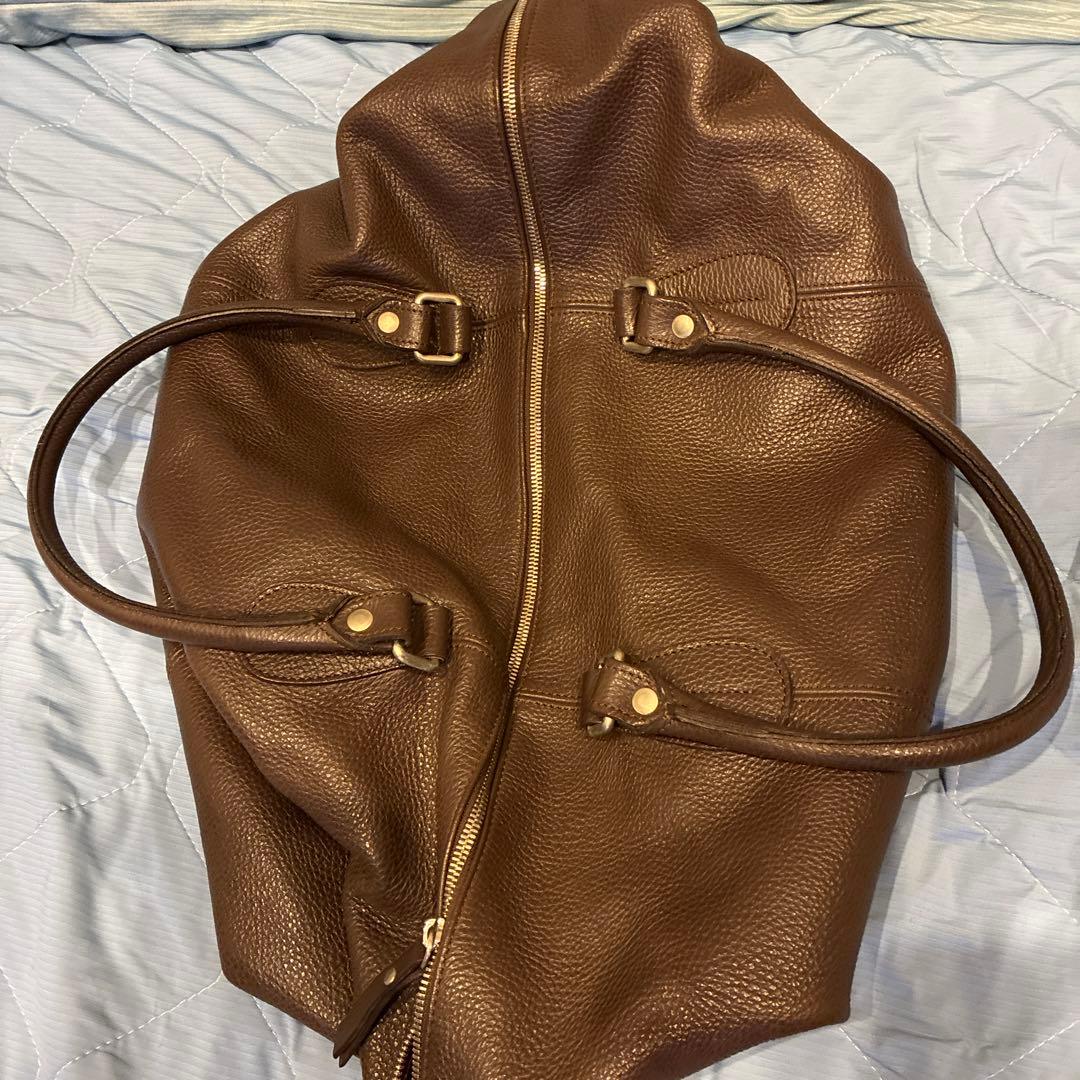 ブラウンレザー ボストンバッグ