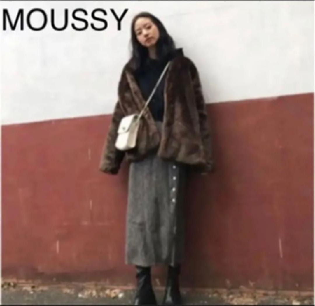 MOUSSYフェイクファーコート　フリーサイズ