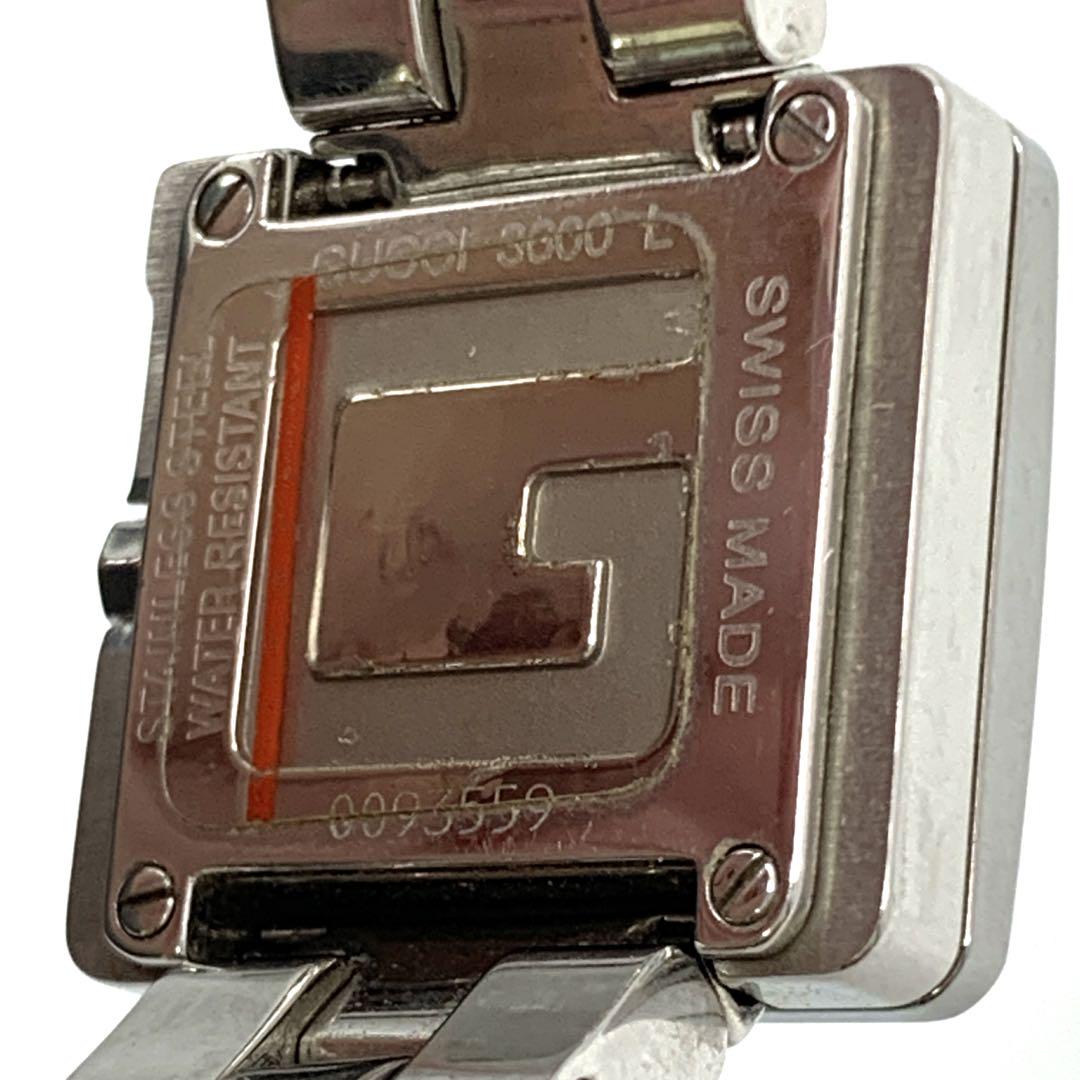 【稼働品】GUCCI グッチ Gウォッチ Gロゴ シルバー スクエア YF010