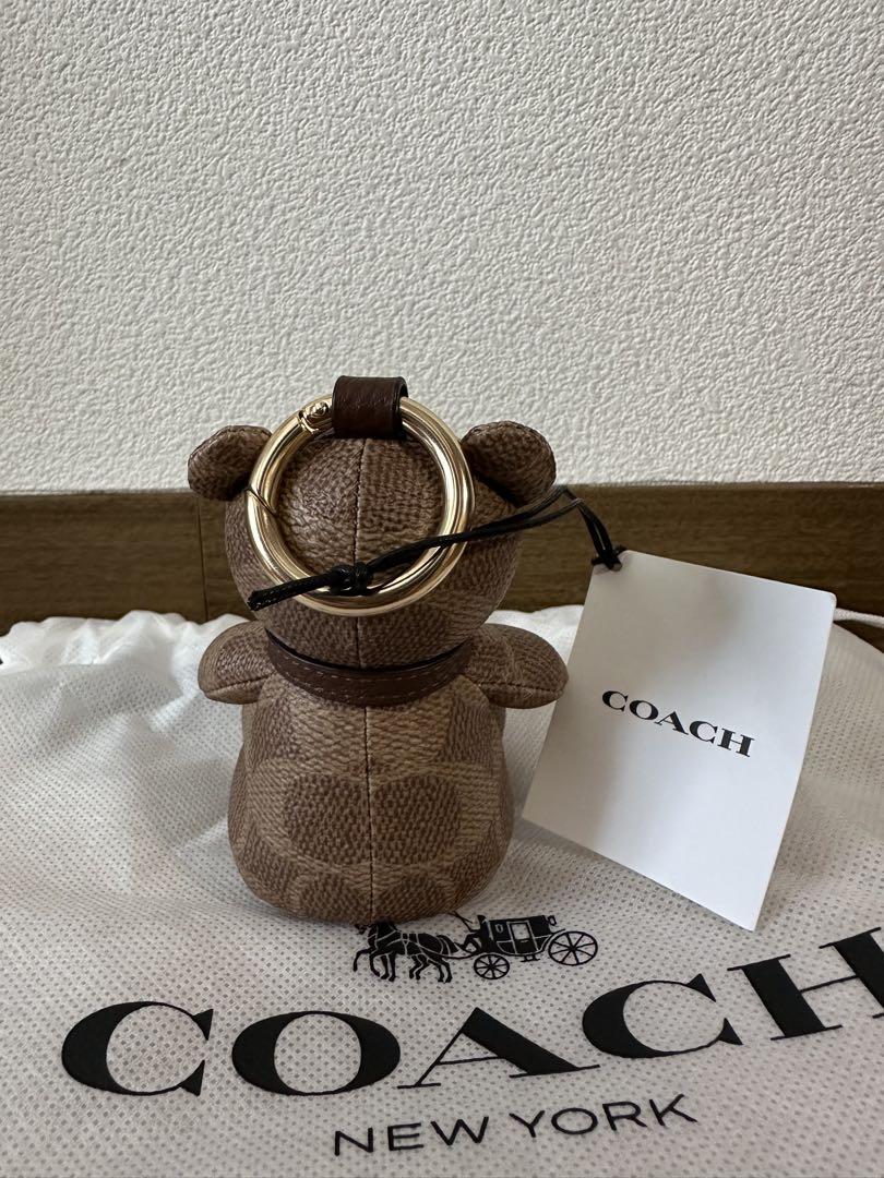 COACH クマ型キーホルダー ブラウン【新品未使用タグ付】