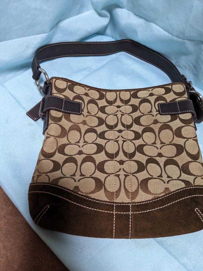 Coach ショルダーバッグ ブラウン キャンバス