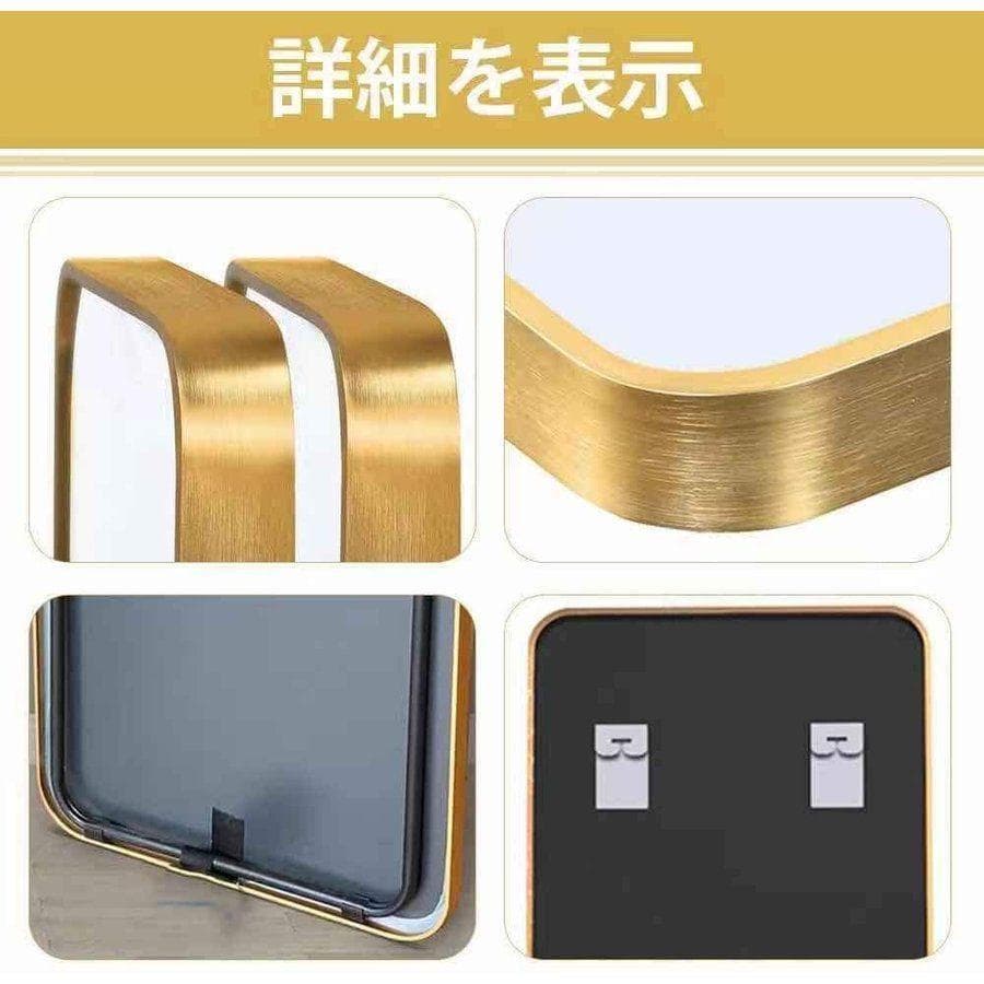 スタンドミラー おしゃれ 160cm*50cm 全身鏡 姿見 壁掛け ブラック