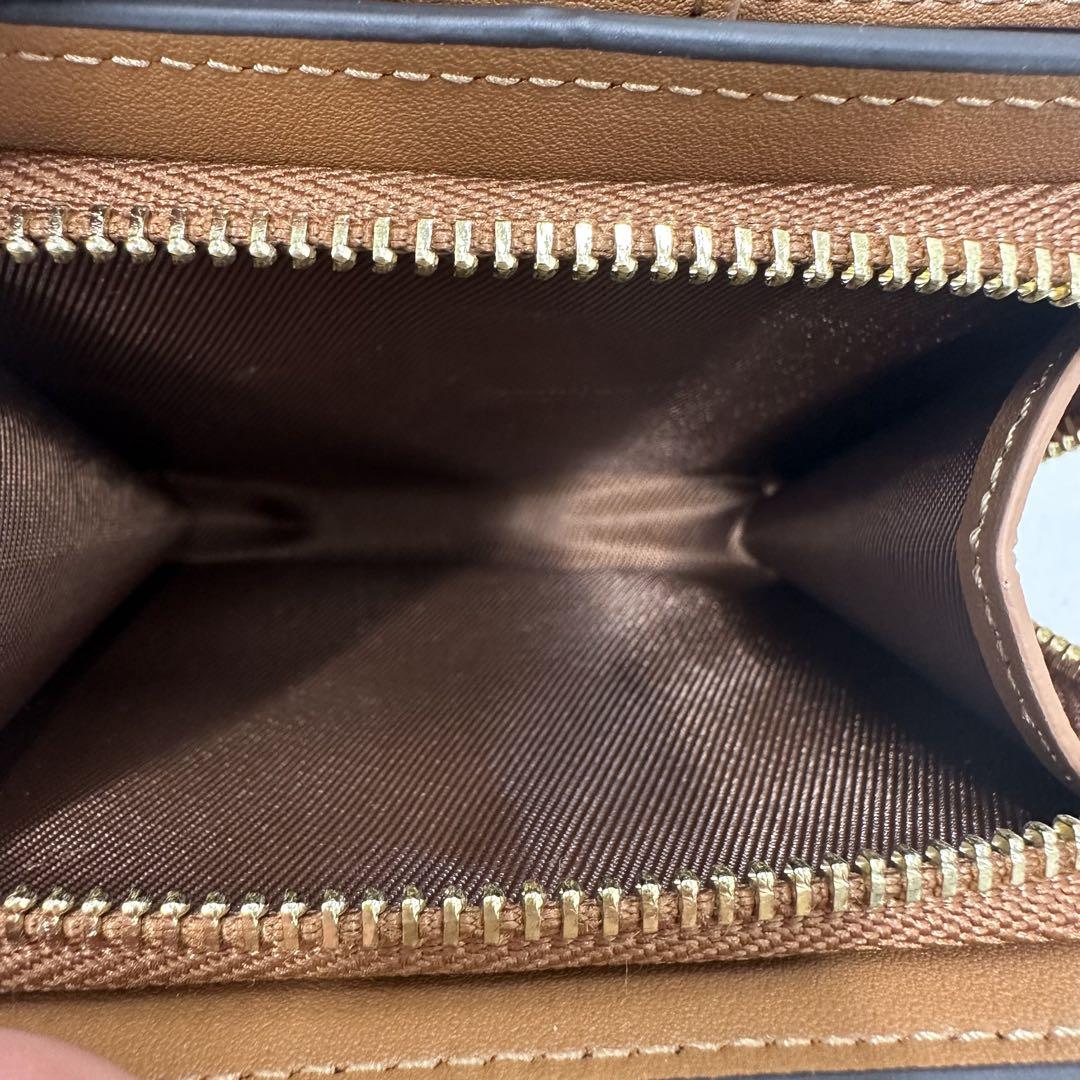 【新品未使用品】コーチCOACH 二つ折り財布 ブラウン 小物