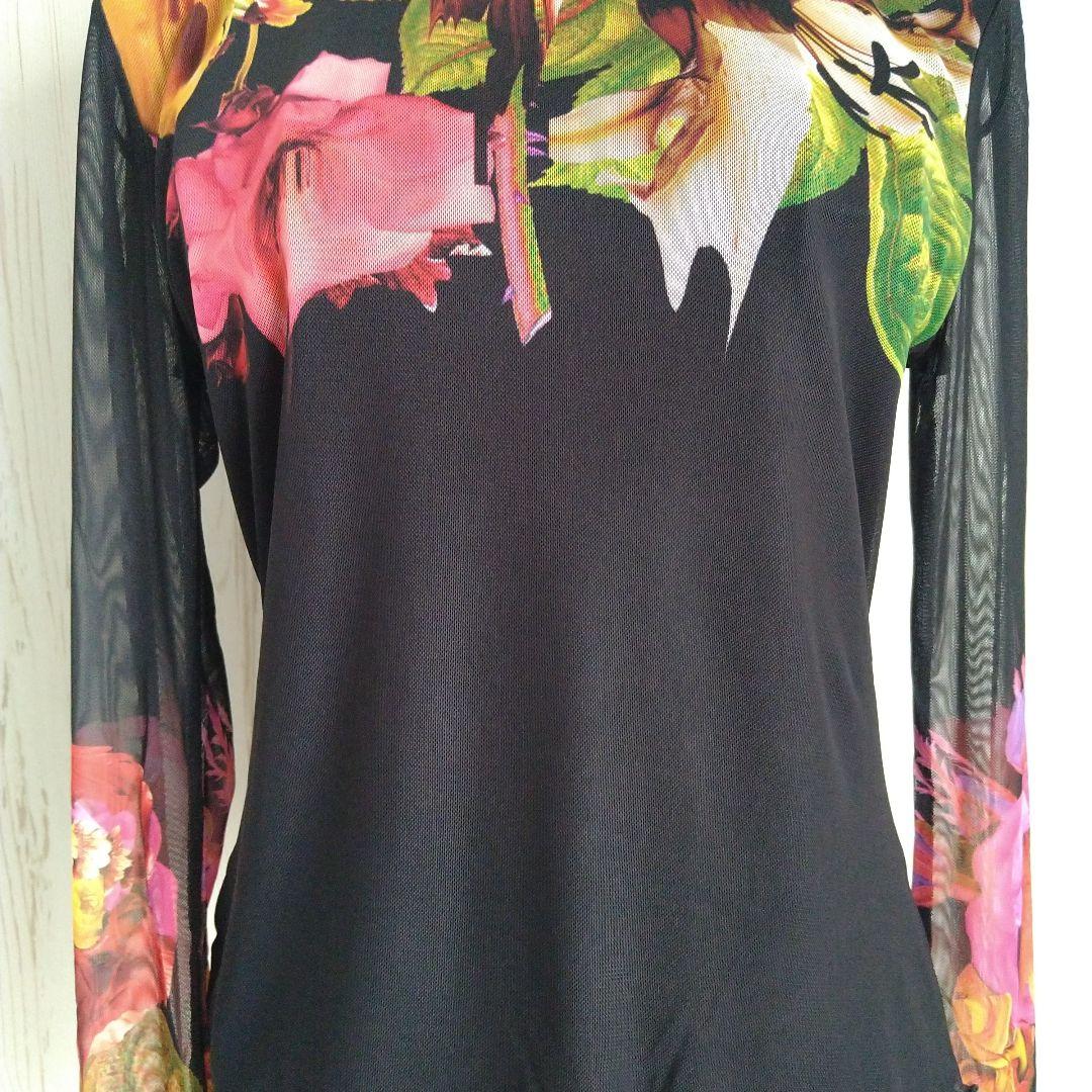デシグアル Desigual チュール/メッシュロンT Lサイズ