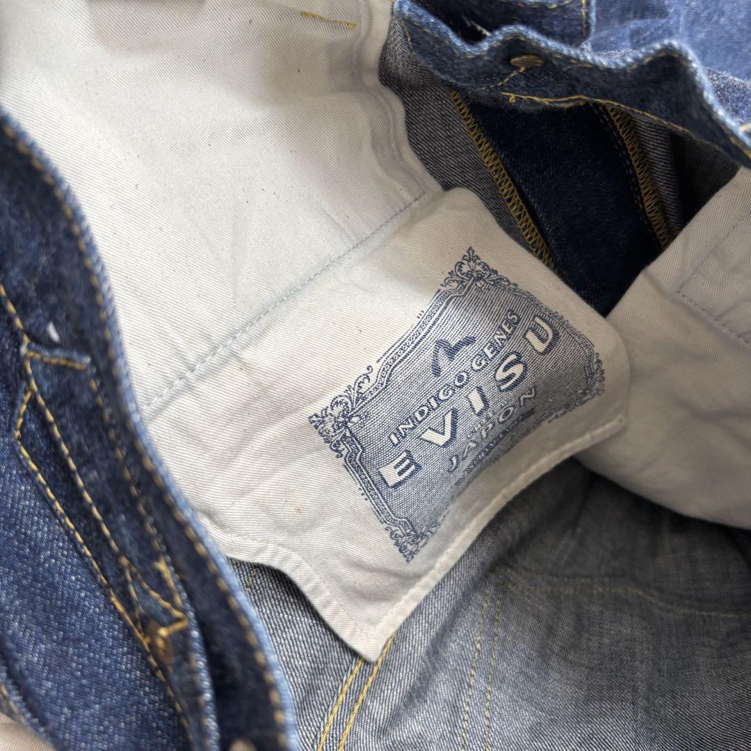 レア美品　EVISU bondage denim jeans 32 刺繍　カモメ