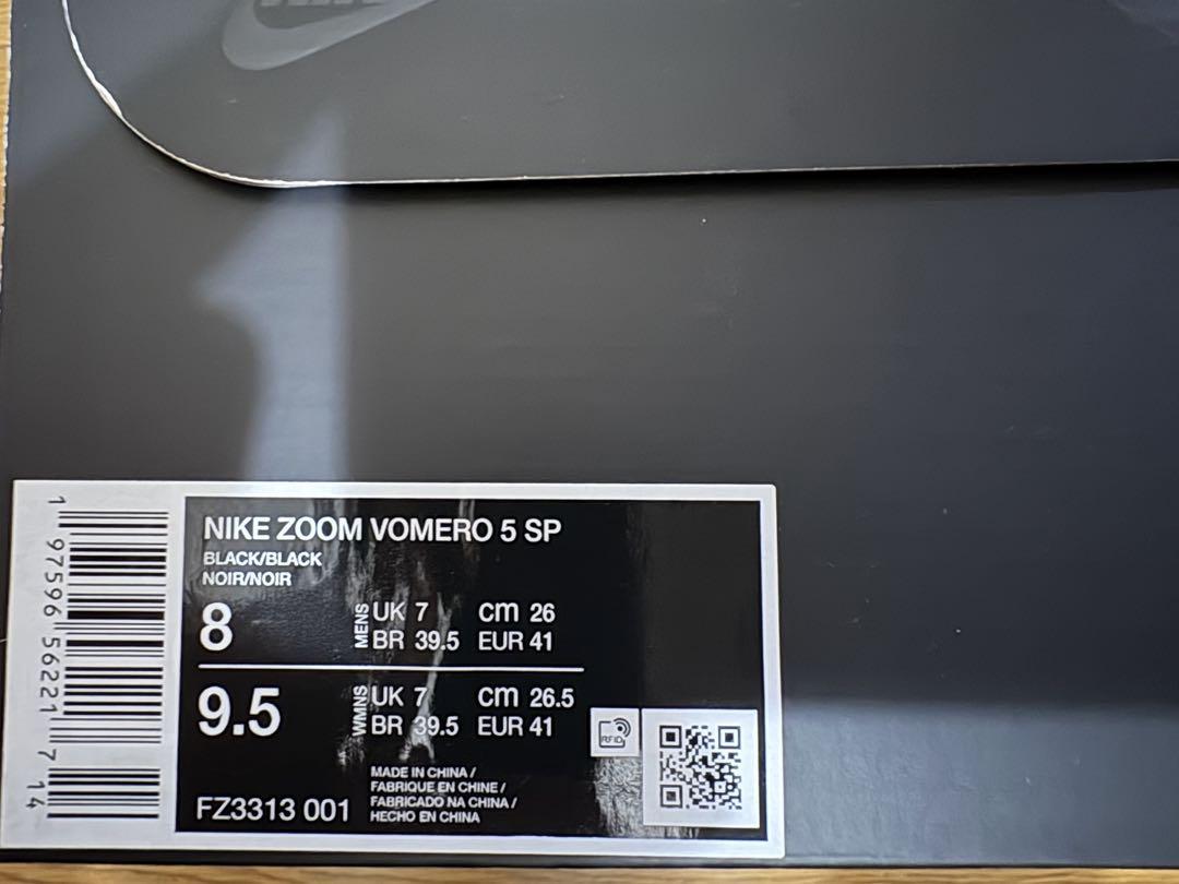 新品　DSM x NIKE Zoom Vomero 5 Black 26cm