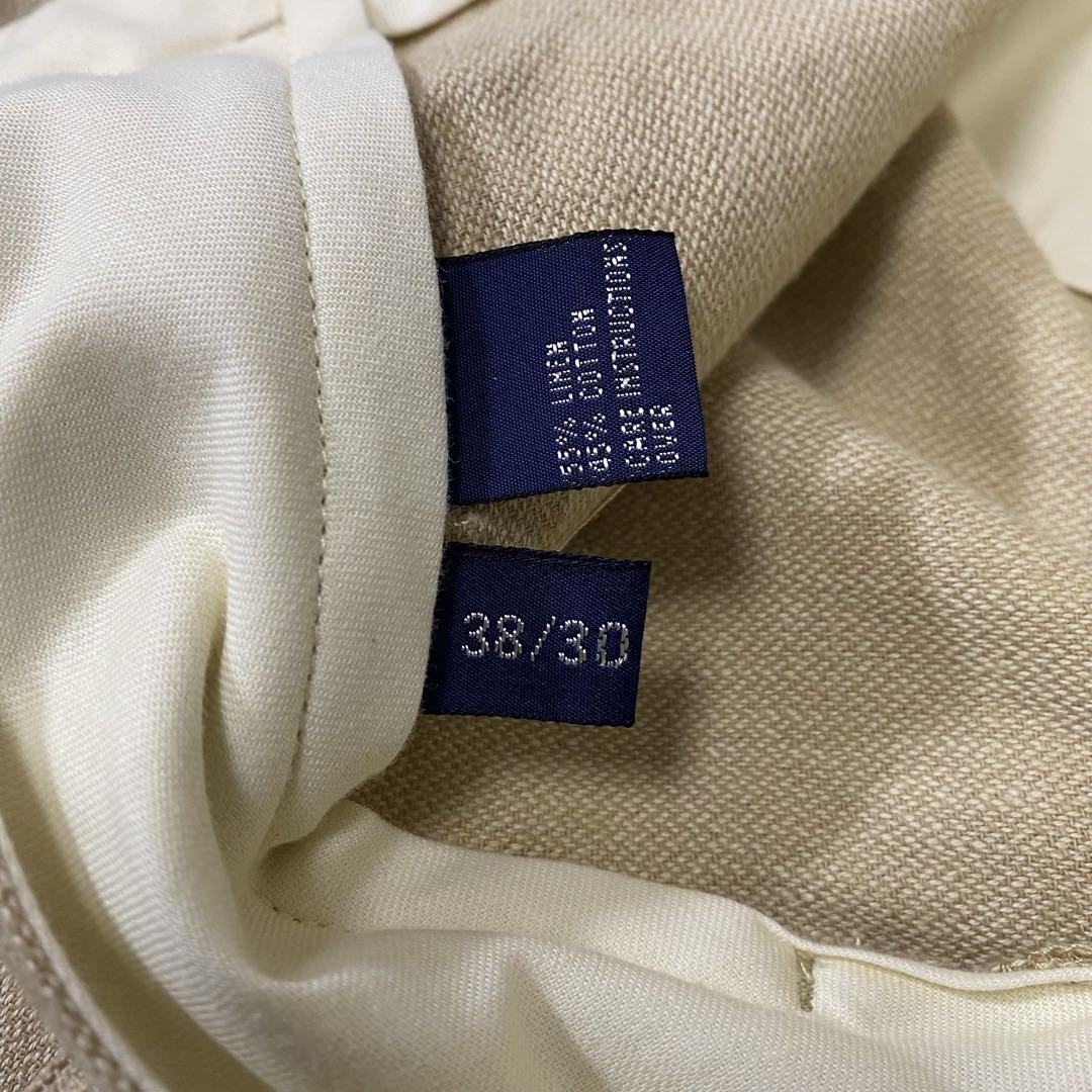 POLO GOLFポロゴルフラルフローレン リネンコットンパンツチノパンW38