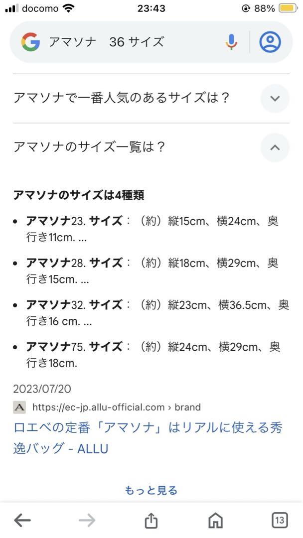 ロエベ アマソナ
