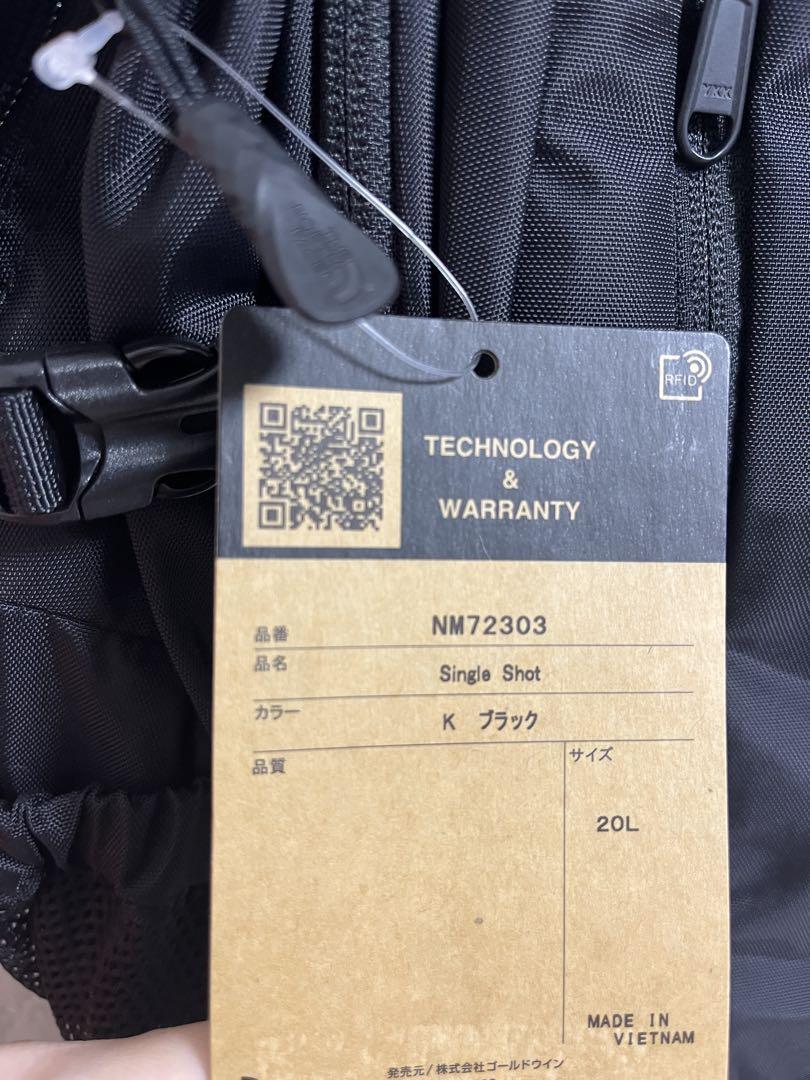 ノースフェイス シングルショット 20L リュック ブラック 【新品
