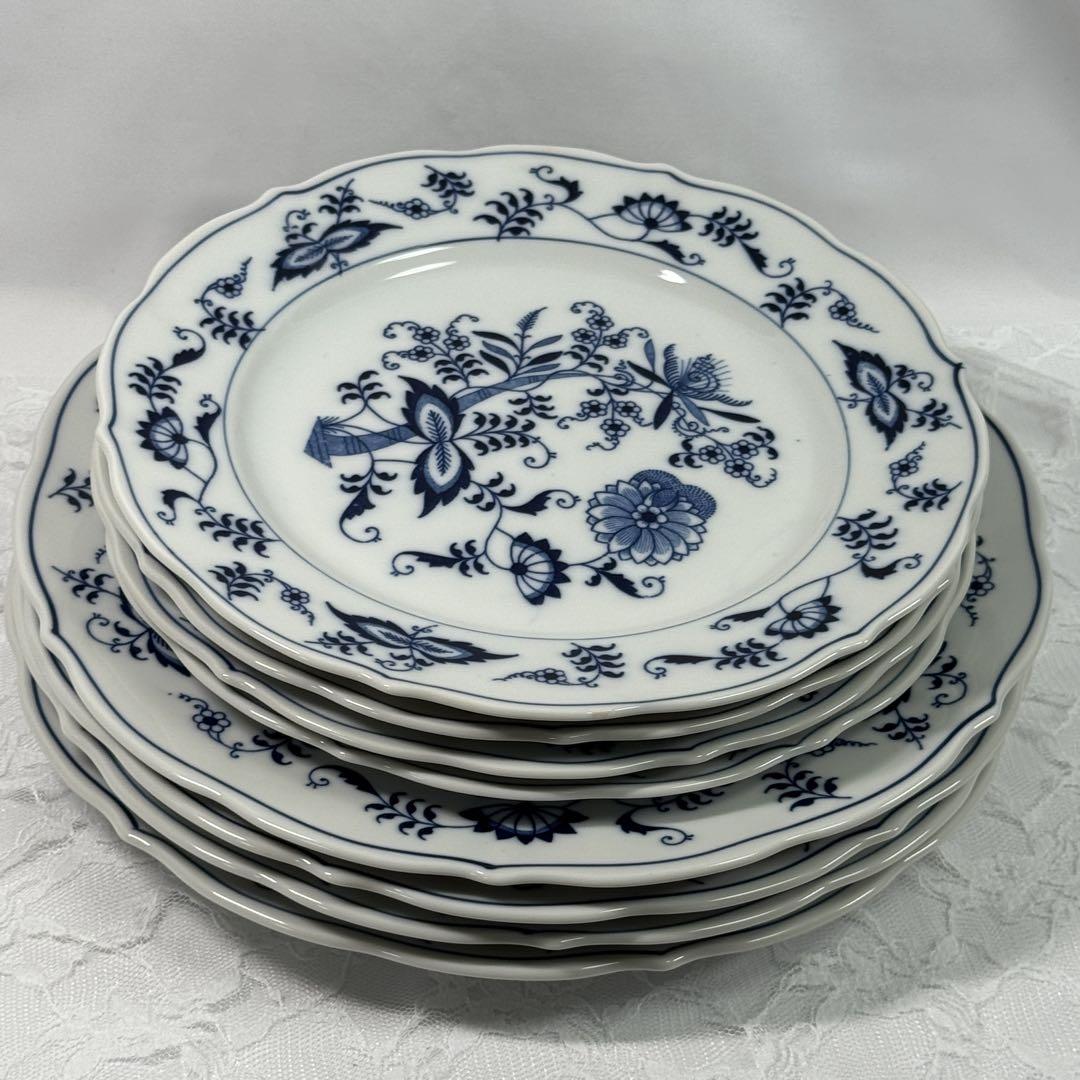 送料無料 通販 ブルーダニューブ Danube Blue 平皿中4枚 ブルー 平皿大4枚 食器