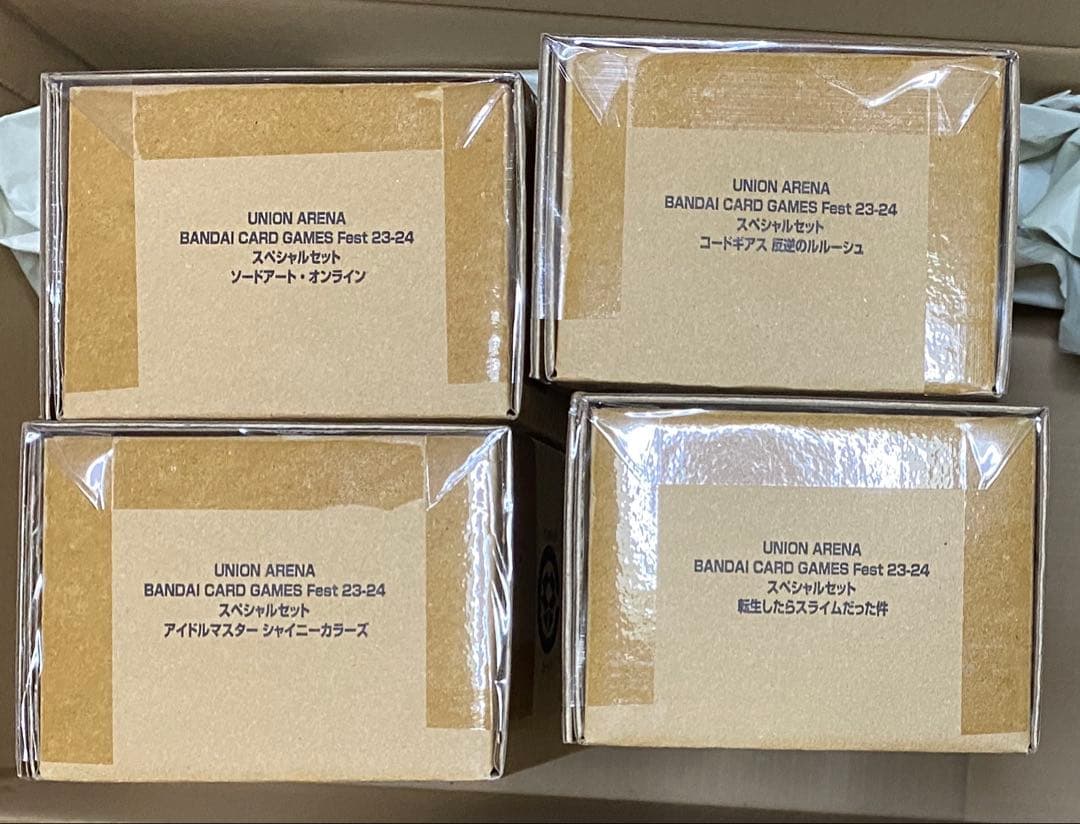 ユニオンアリーナ セット コードギアス SAOシャニマス 転スラやや傷や汚れあり