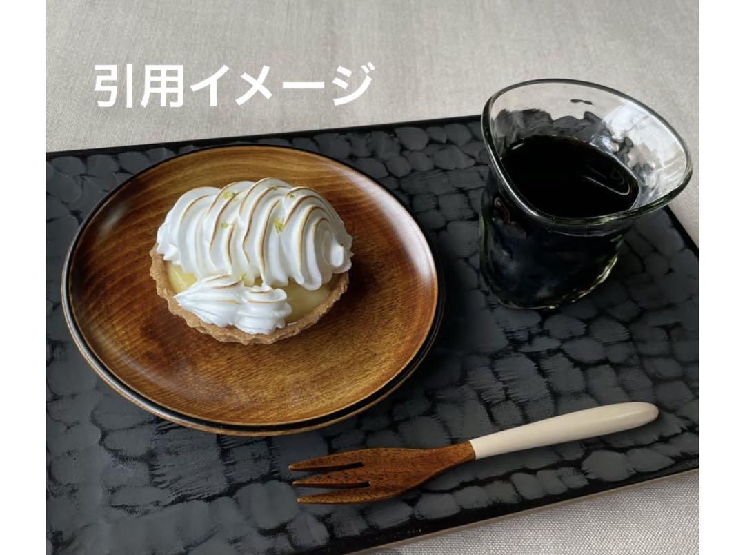 【象谷塗】茶菓盆　漆塗り盆　プレート　30cm 新品未使用