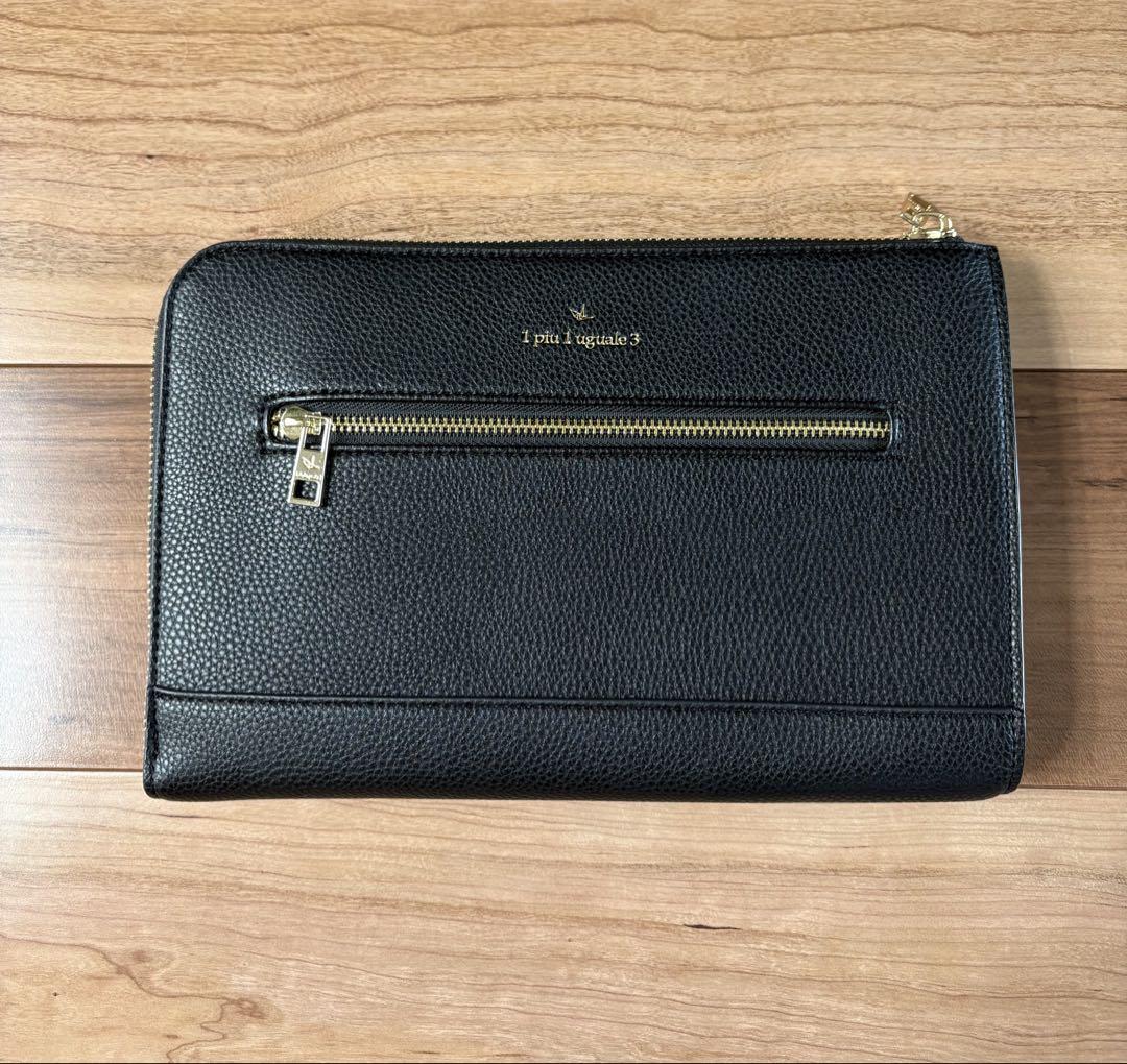 《値下げ》pitti e agnese ブラックレザー クラッチバッグ