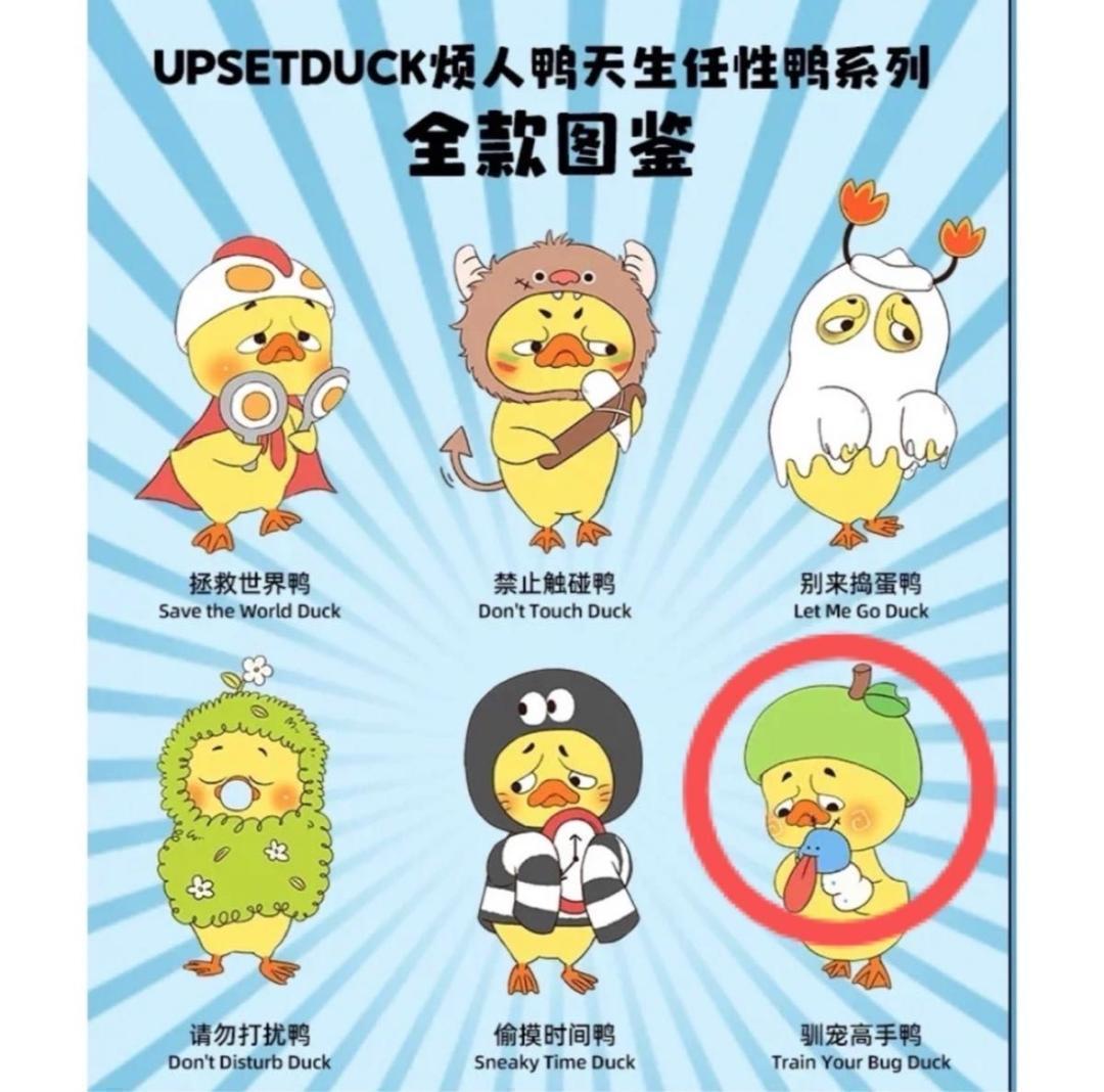 ☆値下げ可【内袋未開封】⑤アヒル フィギュア UPSETDUCK アップ