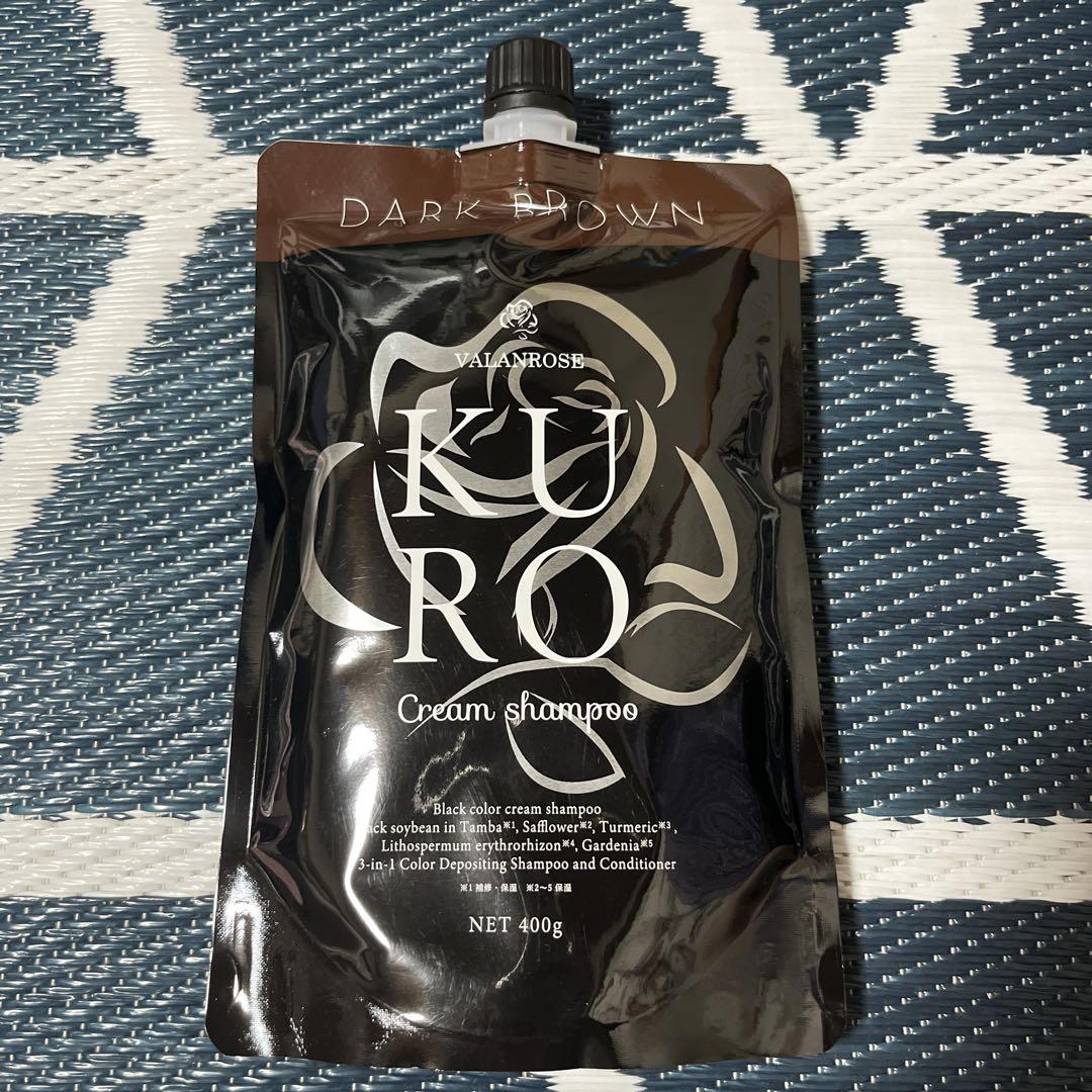 VALANROSE KUROCream Shampooダークブラウン400g3個 Amazon | 【1本7役】VALANROSE hair KUROクリームシャンプー