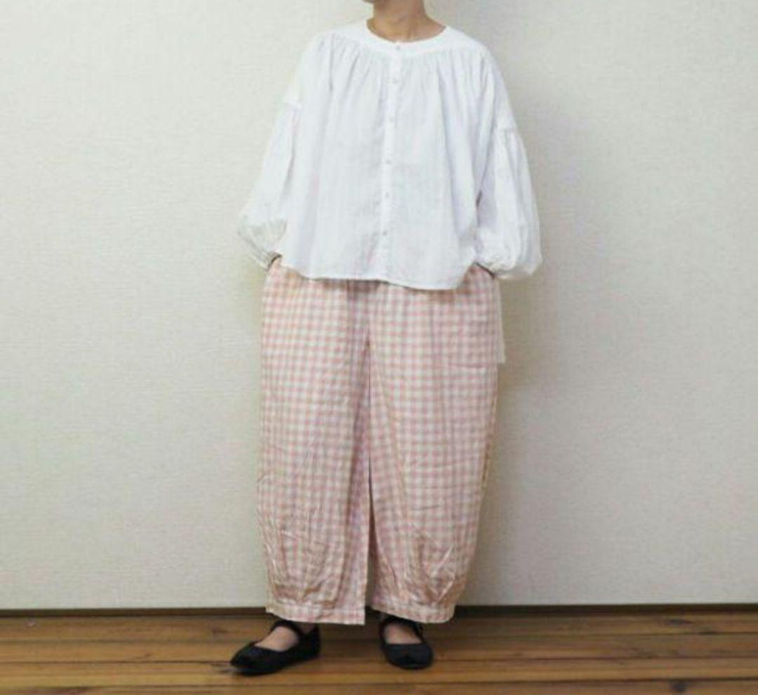イスタイーレ︎♥︎新作完売 ギンガムチェック裾タックパンツ