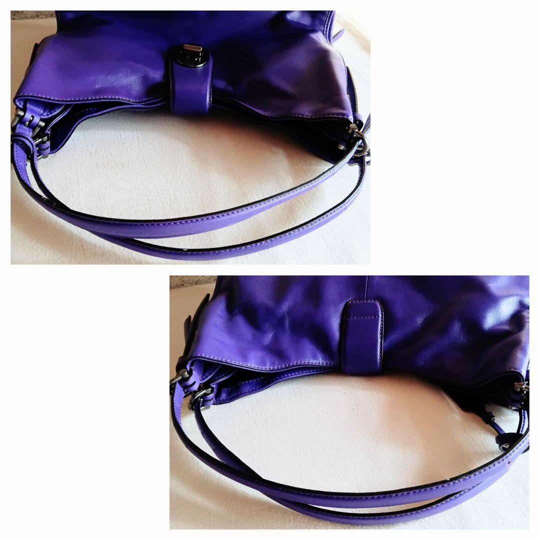 美品 コーチ レザー ショルダーバッグ 鞄 ハンドバッグ 紫 レディース メンズ 美品 コーチ レザー ショルダーバッグ 鞄 ハンドバッグ 紫 レディース メンズ