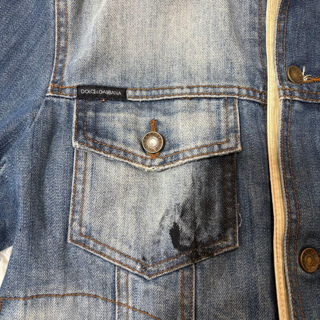 コーデュロイ切替 デニムジャケット