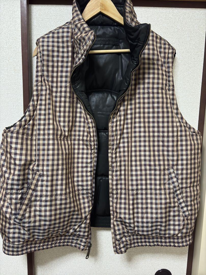DAIRIKU 23SS リバーシブル チェック ナイロン 中綿 ベスト DAIRIKU 23SS リバーシブル チェック ナイロン 中綿 ベスト