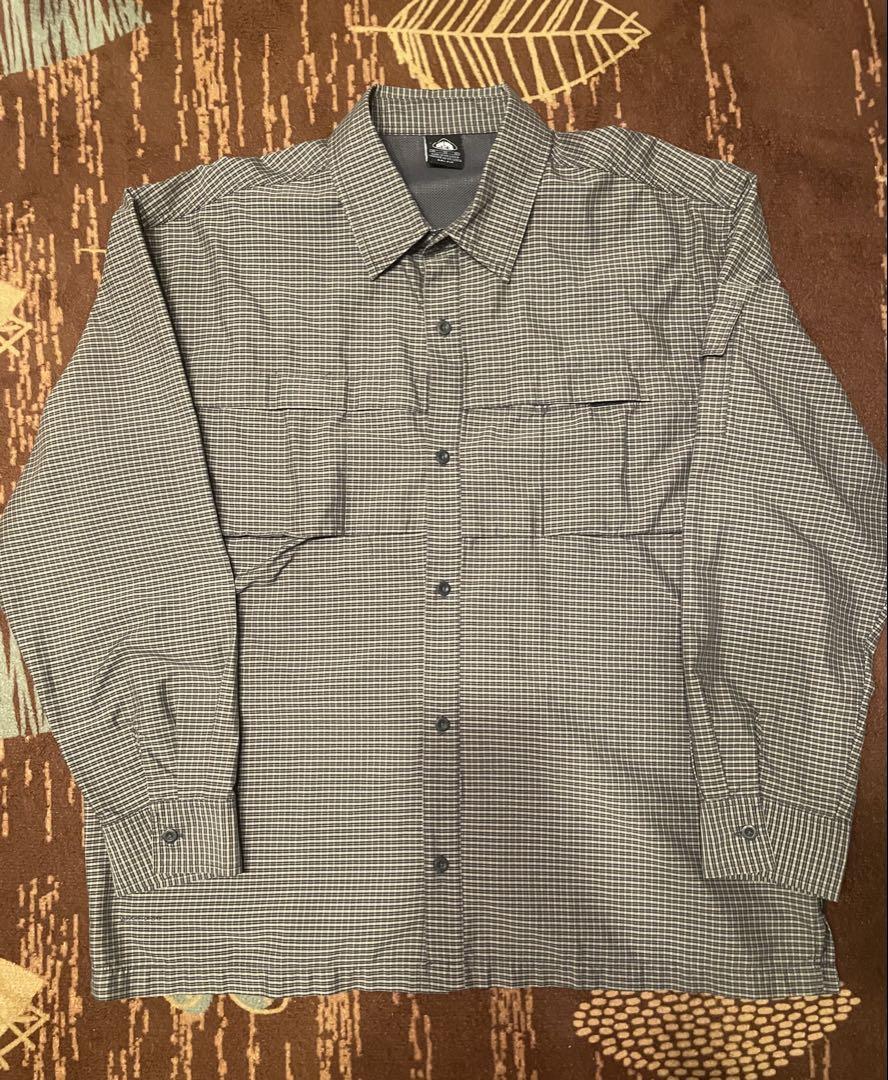 希少】90s NIKE ACG 長袖チェックシャツ フィッシングシャツ