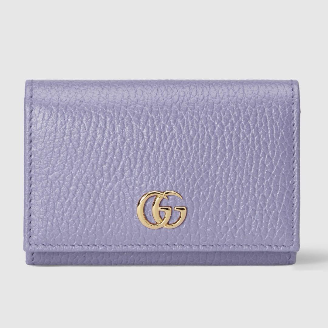 GUCCI ダブルG バイ カードホルダー ライラック 箱有